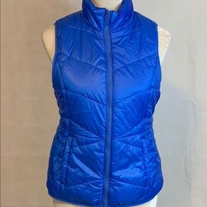 Flirtrude Blue Jr.  Sleeveless Front Zipper Vest